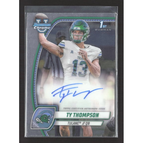 2024 Bowman University Chrome Football Ty Thompson #PA-TTH 1st Bowman