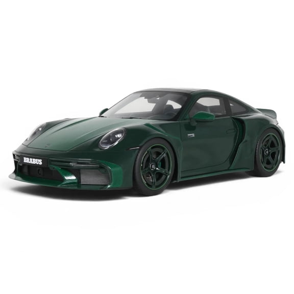2024 Brabus 900 Rocket-R Green Metallic with Green Carbon Hood 1/18 Model Car by GT Spirit