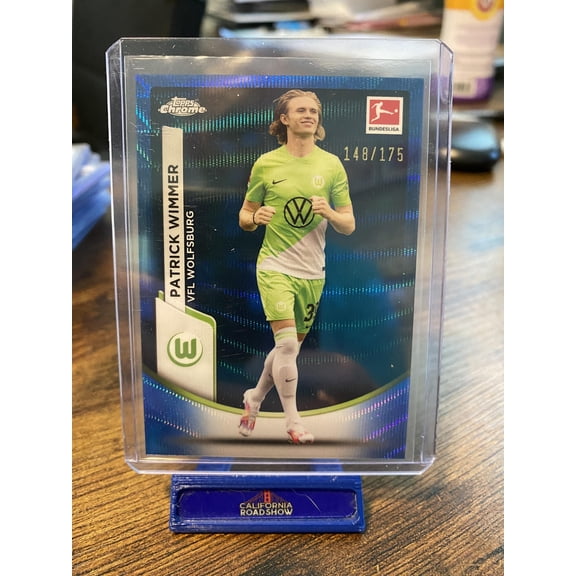 2024 Bundesliga Patrick Wimmer #95 Blue Wave RefractorBlue Wave Refractor Seriel Numbered