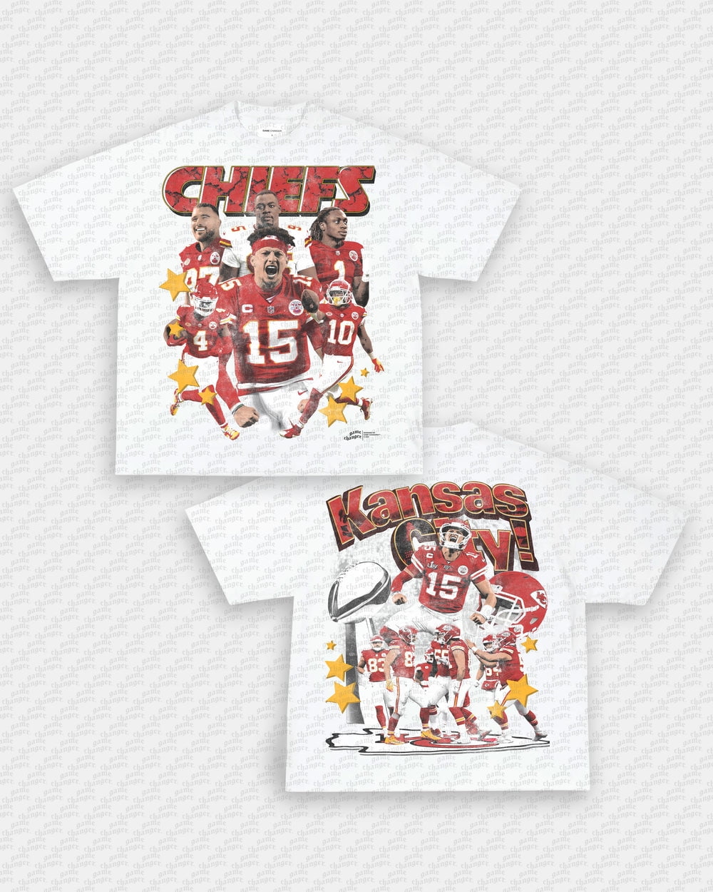 2024 CHIEFS TEE, FOOTBALL PLAYERS BOOTLEG, RETRO STYLE, FOR MEN, FOR