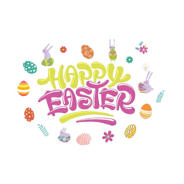 2024 CT040 Easter Stickers Holiday Decoration Garage Door