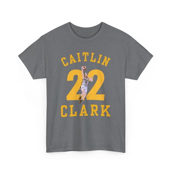 2024 Caitlin Clark #22 layup for Basketball for fan gifts Unisex Cotton Tee