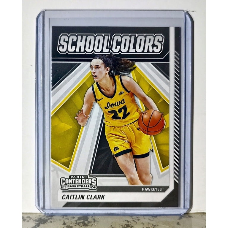 2024 Caitlin Clark Panini Contenders #SC3 School Colors Basketball 