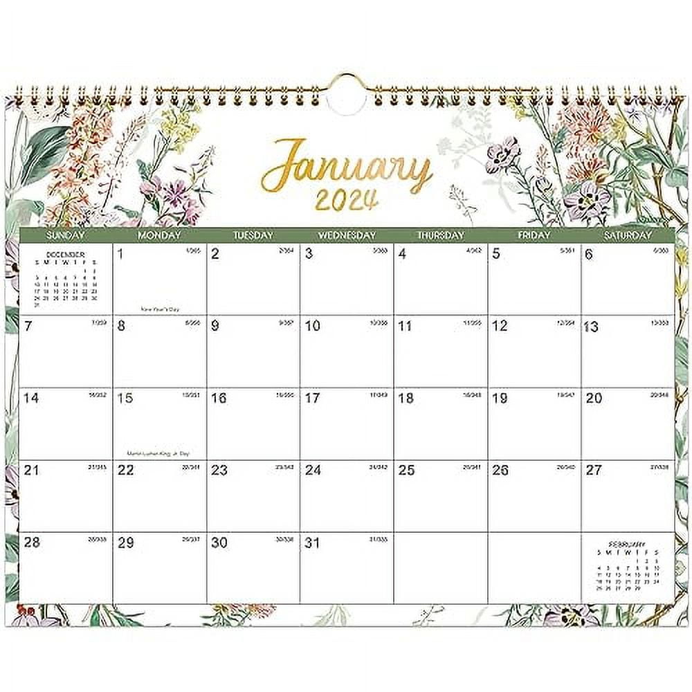 2024 Calendar Wall Calendar 2024, 12 Monthly 2024 Calendar from Jan