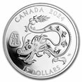 thumbnail image 1 of 2024 Canada 1 oz Pf Ag $15 Lunar Year of the Dragon (No Box), 1 of 4