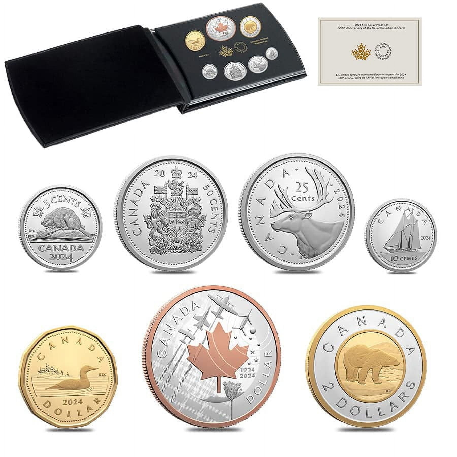 2024 Canada 2 oz Silver The Royal Canadian Air Force 100th Ann 7