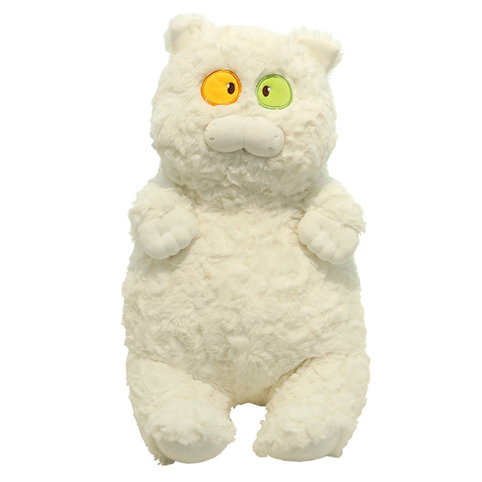 2024 Cat Plush Toy Cute Soft Skin Friendly Fluffy Staring Short Plush 