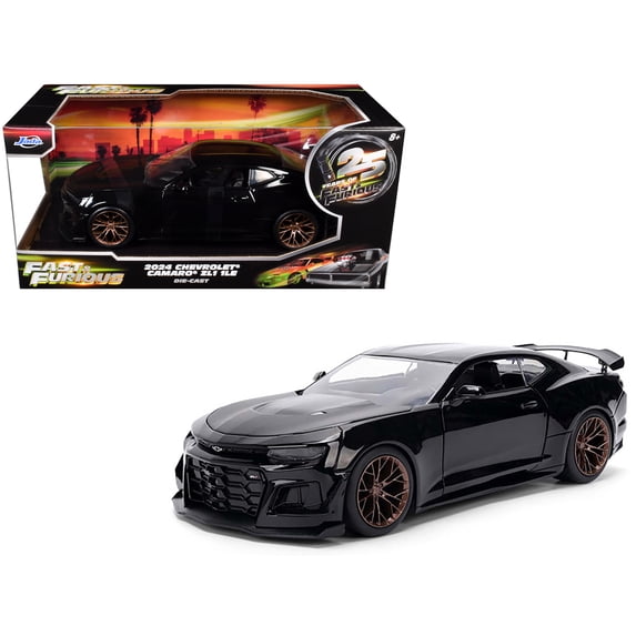 2024 Chevrolet Camaro ZL1 1LE Black "Fast X" (2023) Movie "Fast & Furious 25th Anniversary" Series 1/24 Diecast Model Car by Jada