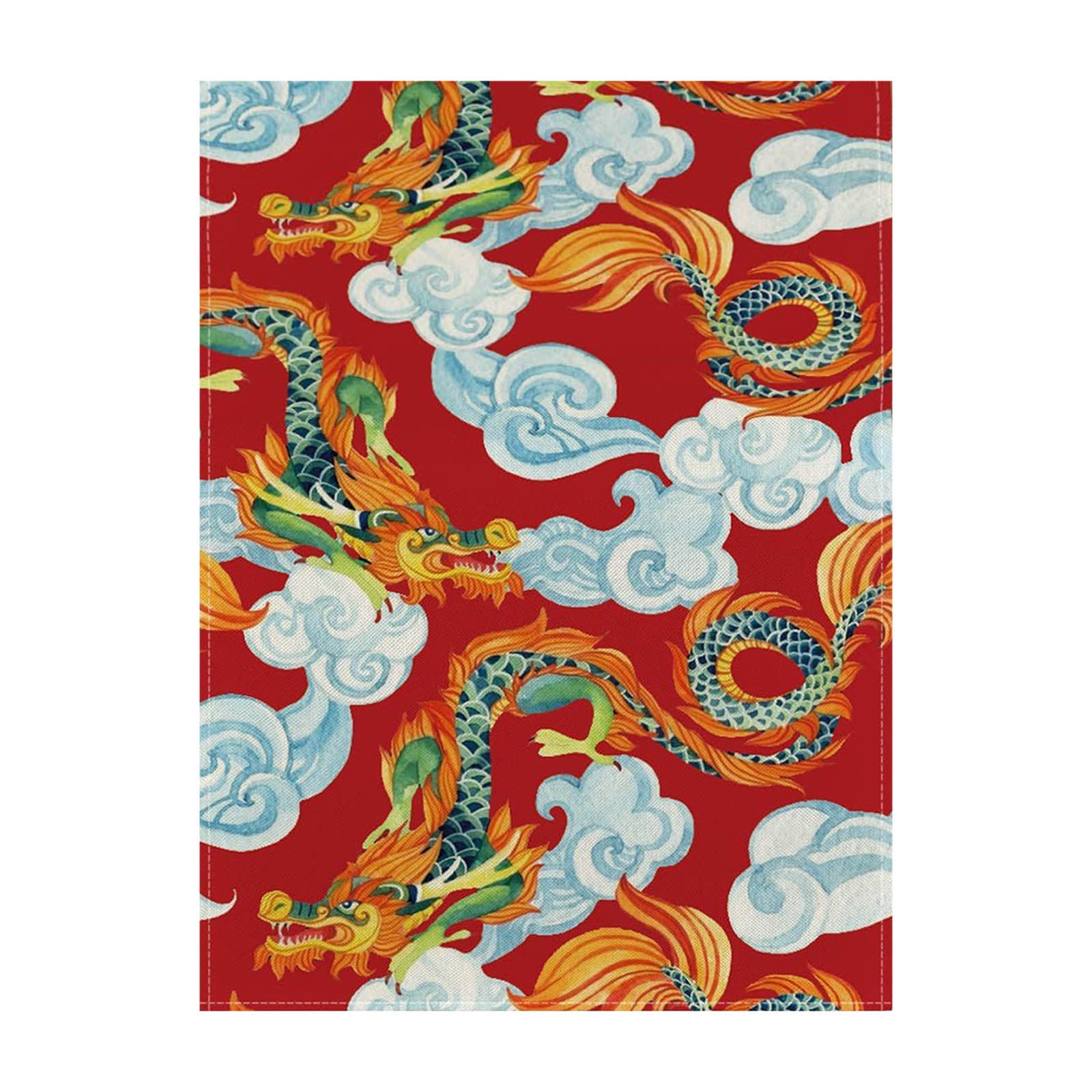 2024 Chinese Zodiac Dragon Table Runner For Spring Festival And New