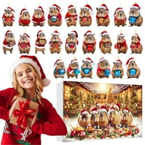 2024 Christmas Advent Calendar Set 2D Holiday Ornaments Decorations Kit Festive Tree Countdown Home Seasonal Celebration