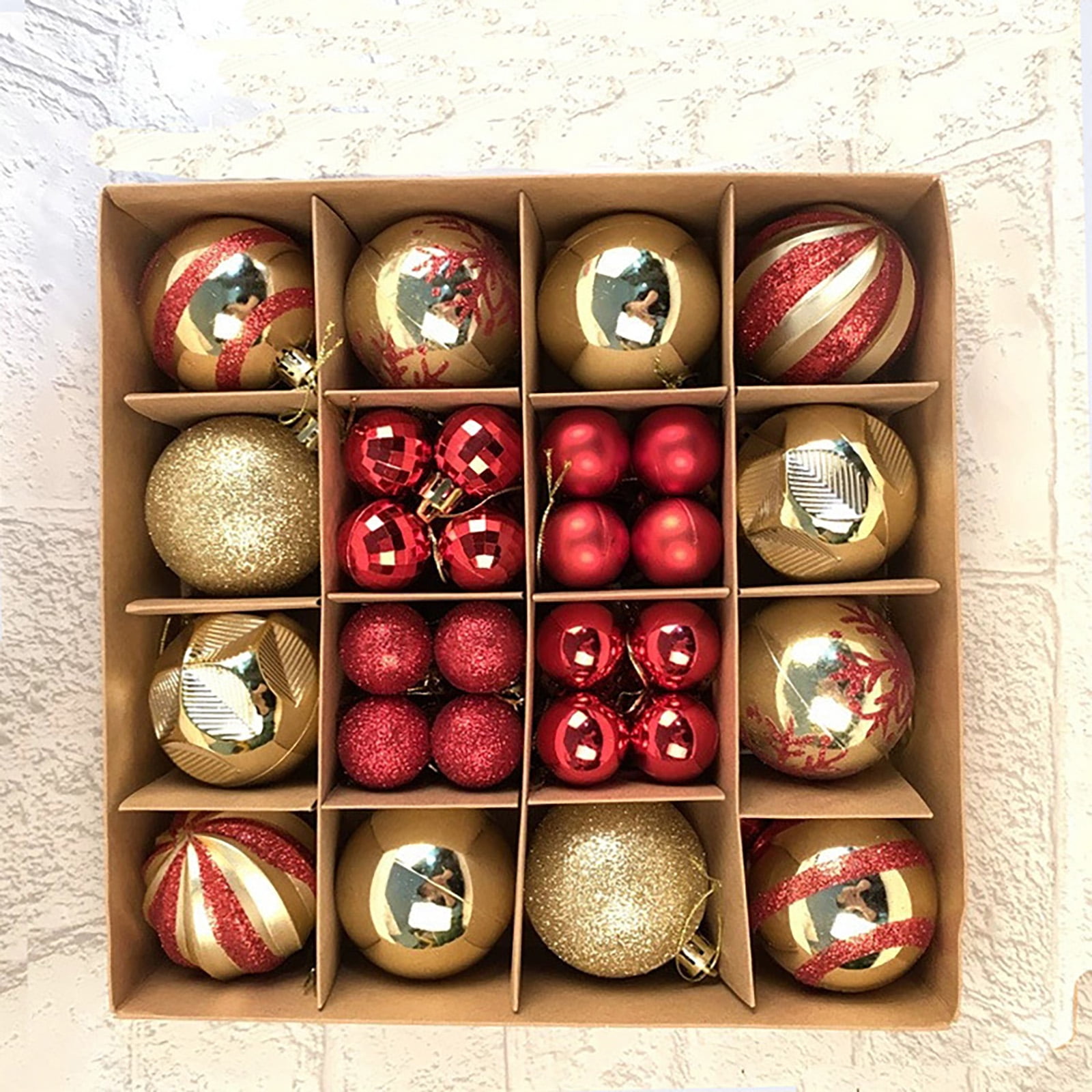 2024 Christmas Ball Ornaments Set, 26ct Shatterproof Christmas Hanging