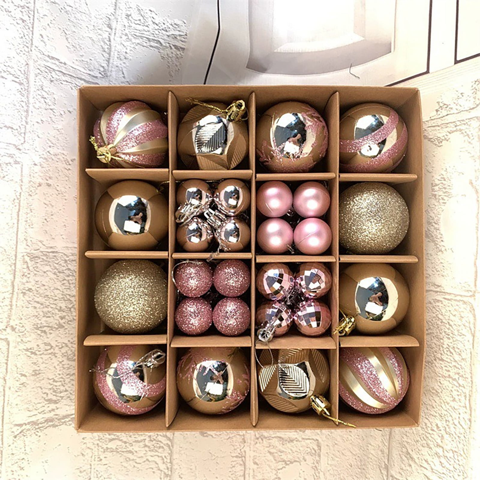 2024 Christmas Ball Ornaments Set, 26ct Shatterproof Christmas Hanging