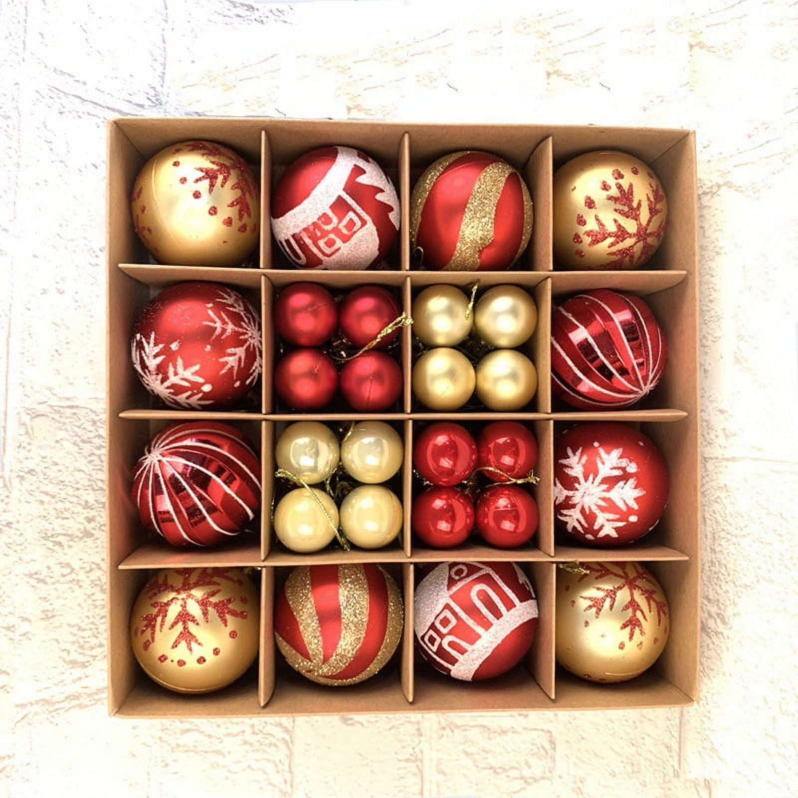 2024 Christmas Ball Ornaments Set, 26ct Shatterproof Christmas Hanging