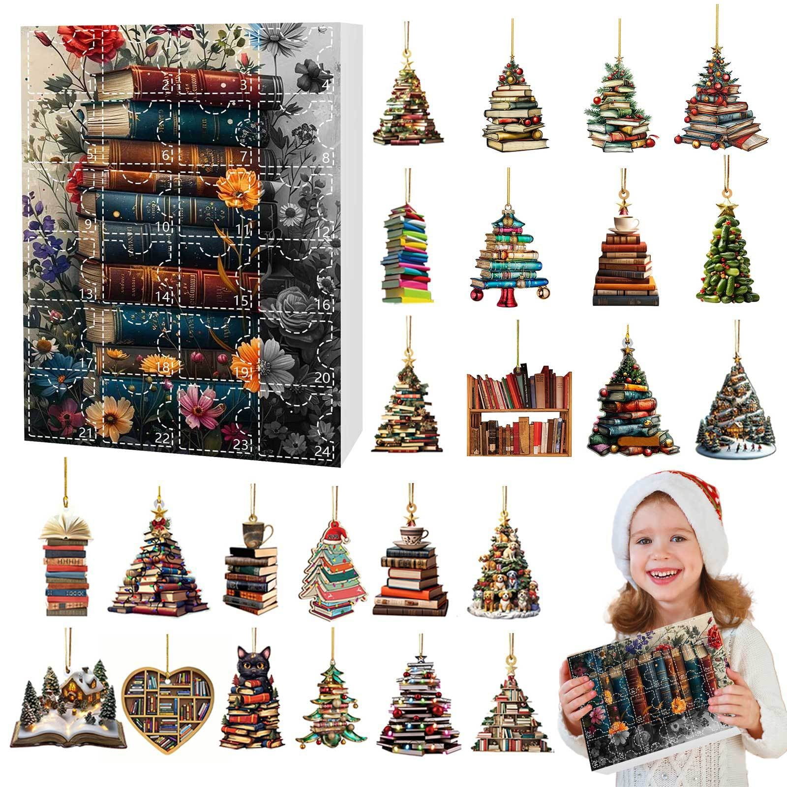the 2024 Christmas Book Tree Ornament Advent Calendar A Beautiful