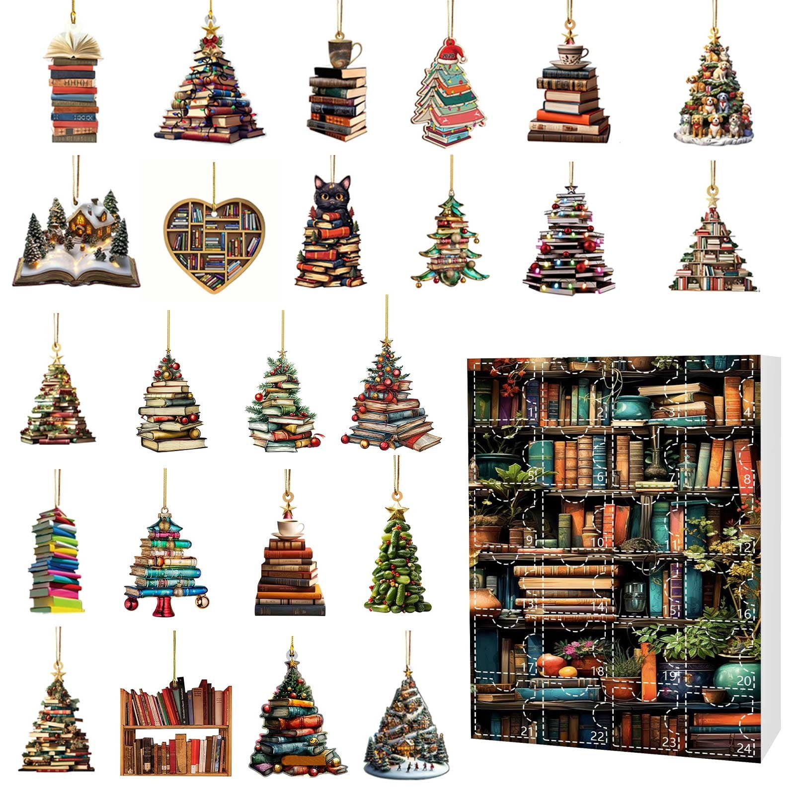 2024 Christmas Countdown Calendar Book Lovers Book Gift Countdown