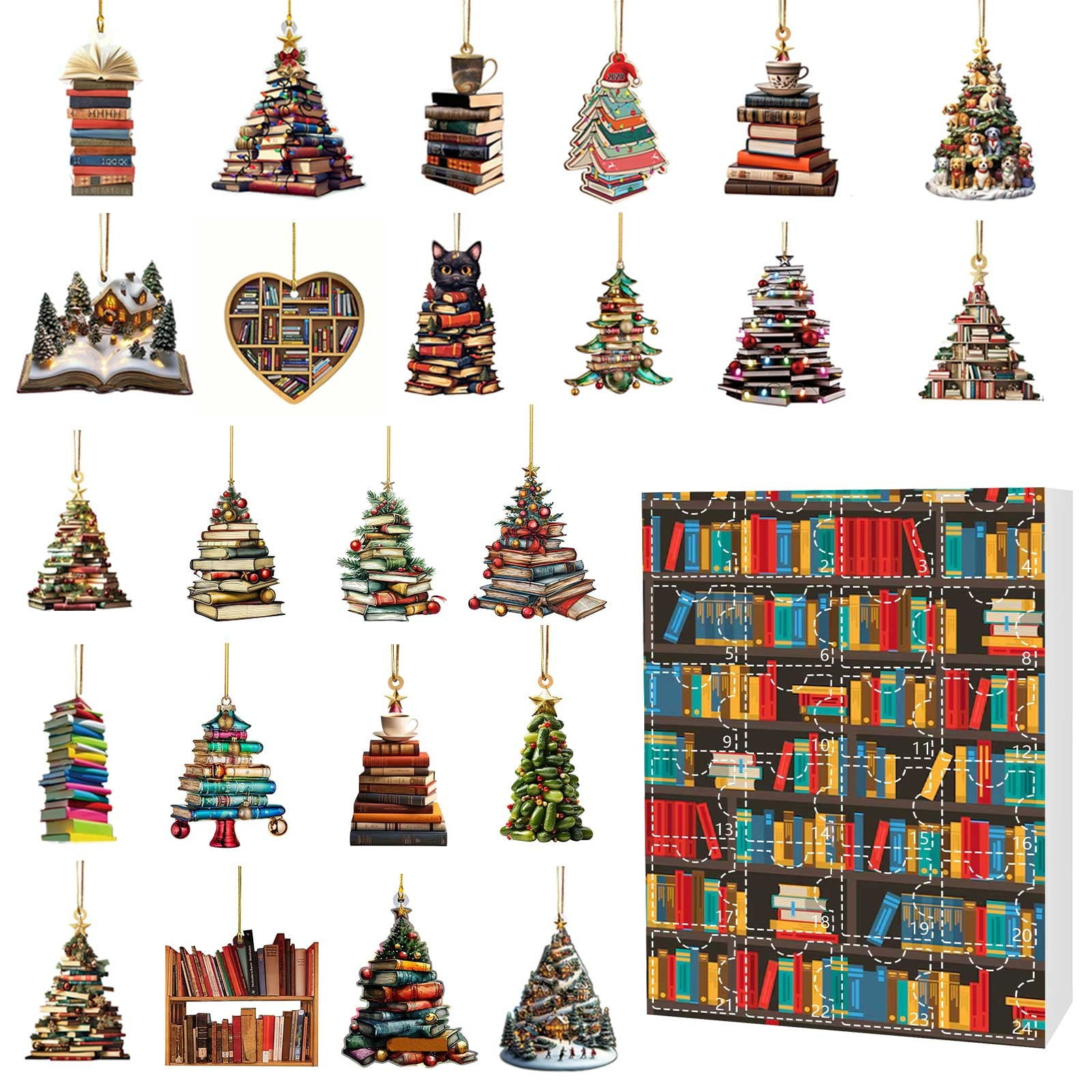 2024 Christmas Countdown Calendar Book Lovers Book Gift Countdown