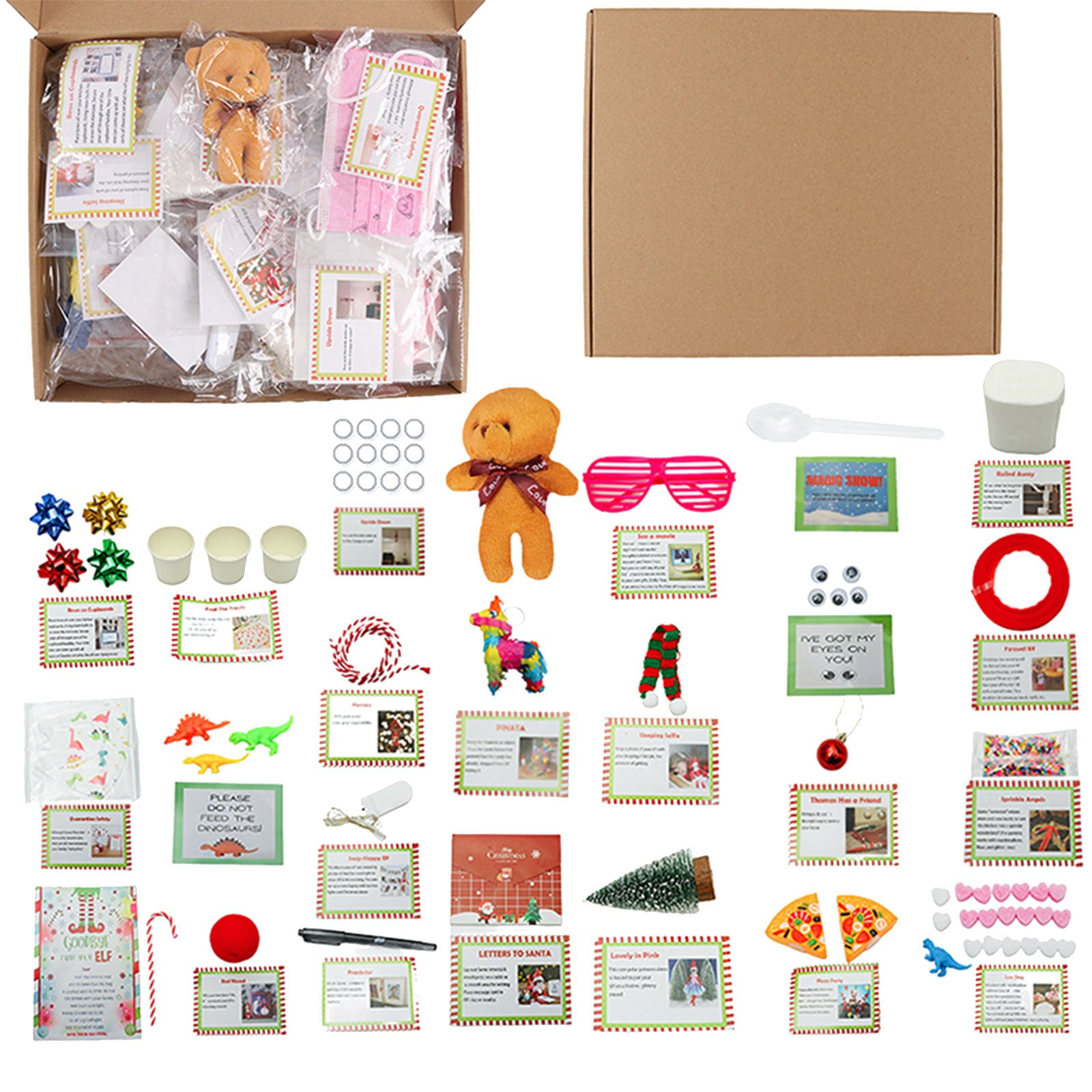 2024 Christmas Countdown Elf Kit 24 Days of Fun, DIY Christmas Crafts