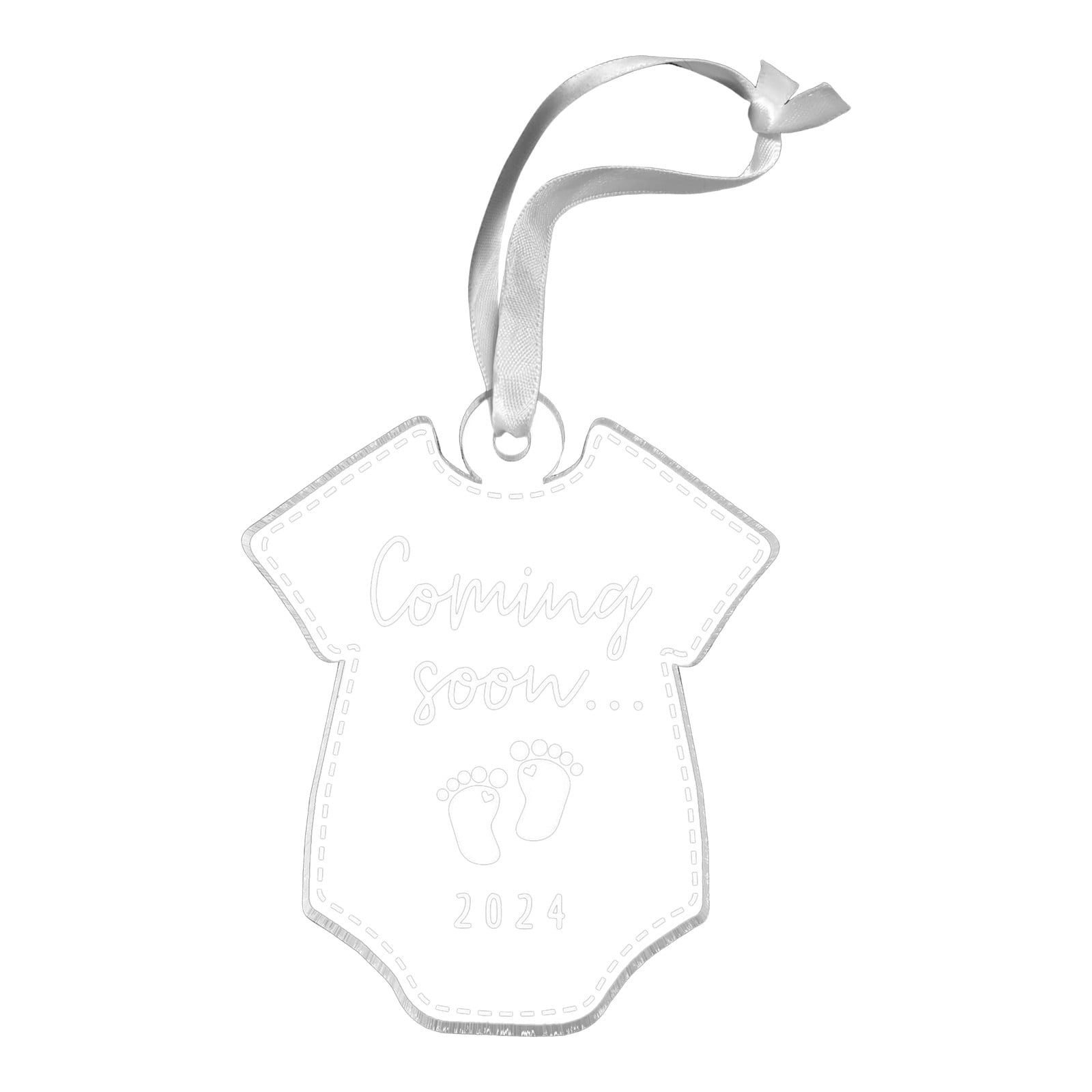 2024 Christmas Decorations Acrylic Flat Pendant Christmas Tree Pendant