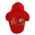 2024 Christmas Deer Santa Pet Clothes Hangers Small Dog Sweater Dog