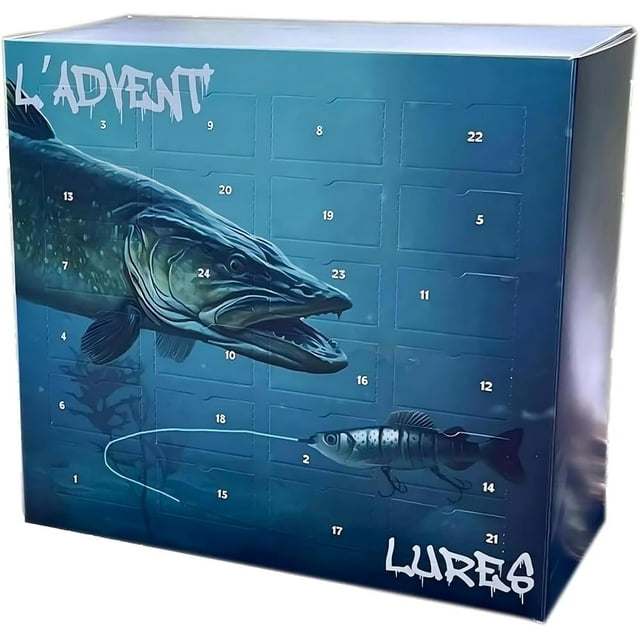 2024 Christmas Fishing Blind Box, L’ADVENT’LURES 2024, 24 Days of