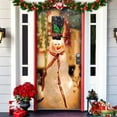 thumbnail image 1 of 2024 Christmas Front Door Decoration, Christmas Elastic Fabric Door Covers, Christmas Stretch Door Cover, Christmas Fitted Sheet Door Cover, 1 of 6