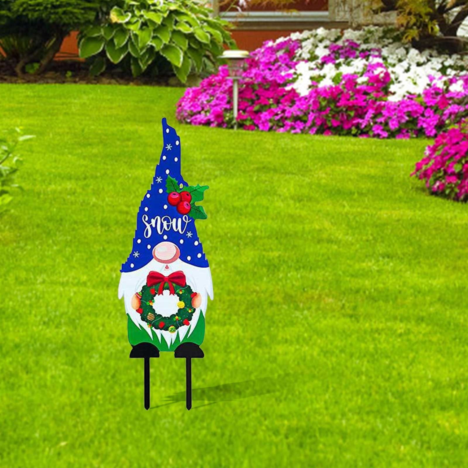 2024 Christmas Garden Decor For Outside Christmas Metal Field Art Metal