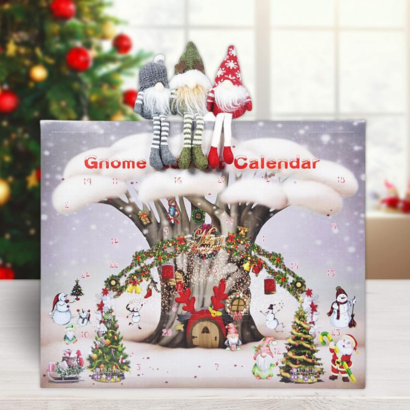 2024 Christmas Gnome Advent Calendar, 24 Day Christmas Advent Calendar