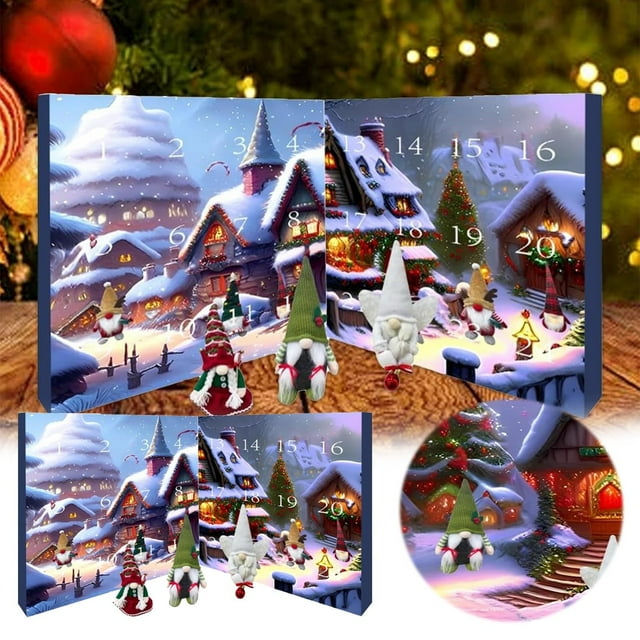 2024 Christmas Gnome Advent Calendar Christmas Countdown 24 Day