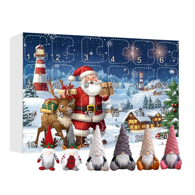 2024 Christmas Gnome Advent Calendar,Christmas Countdown Calendar with