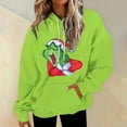 2024 Christmas Grinch Anime Hoodies, Grinch Printing LongSleeved Hoody