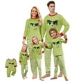 2024 Christmas Grinch Family Matching Jammies, Grinch Print Loungwear