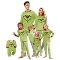 2024 Christmas Grinch Family Matching Pajamas, Grinch Printing Long