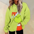 2024 Christmas Grinch Hoodies, Fancy Dress LongSleeved Grinch Print