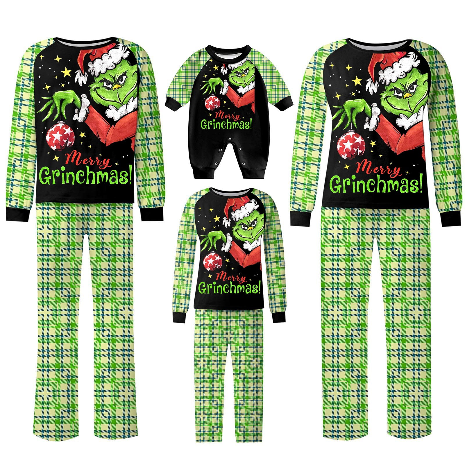 2024 Christmas Grinch Print Family Matching, Family Matching Soft ...