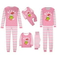 2024 Christmas Grinch Print Family Matching, Fancy Dress Winter Pajamas