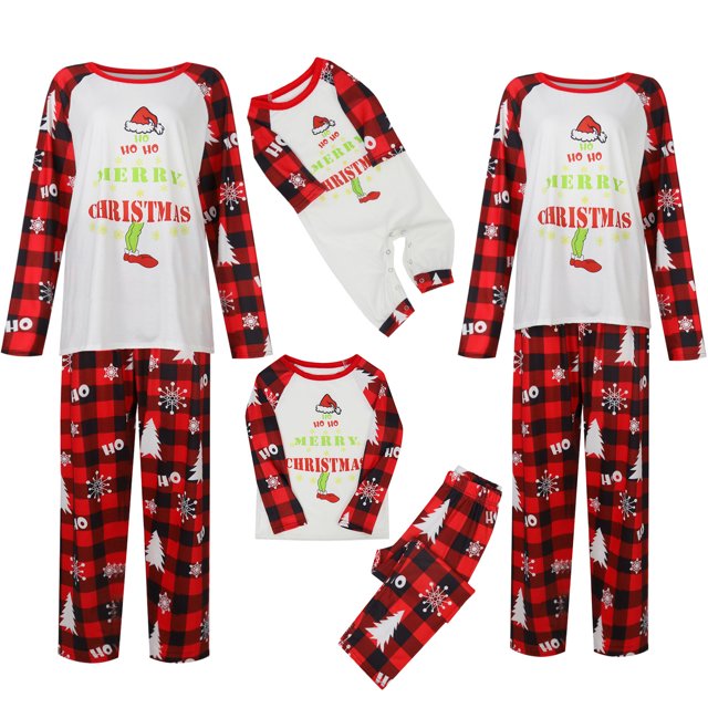 2024 Christmas Grinch Print Family Matching, Grinch Printing Long