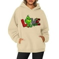 2024 Christmas Grinch Print Hoodies Christmas Cozy Christmas Hoodie for