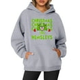 2024 Christmas Grinch Print Hoodies Christmas Cozy Pink Christmas