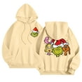2024 Christmas Grinch Print Hoodies, Christmas Grinch Printing Long