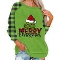 2024 Christmas Grinch Print Sweatshirt, Casual Autumn Long Sleeve Round