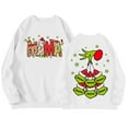 2024 Christmas Grinch Print Sweatshirt, Women's Fashion Long Sleeve