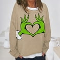 2024 Christmas Grinch Printing Sweatshirt, Fashion Fancy Dress Long