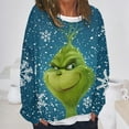 2024 Christmas Grinch Printing Sweatshirt, Fashion Fancy Dress Long