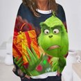 2024 Christmas Grinch Printing Sweatshirt, Fashion Fancy Dress Long