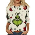 2024 Christmas Grinch Sweatshirt Hoodie Pullover For Women Women's