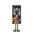 2024 Christmas Hanging Decorations Christmas Flag Shopping Mall Window