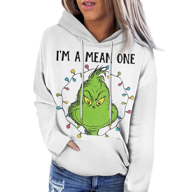 2024 Christmas Hoody for Gr1nch Printing，Women's Christmas Hoodie Funny Santa