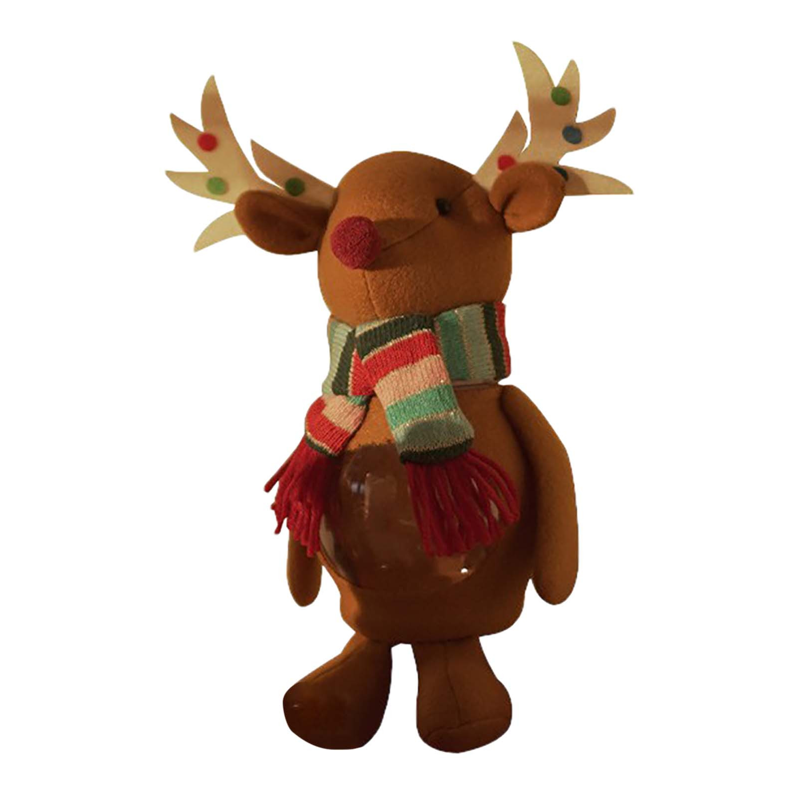 2024 Christmas Novelty Decorations Transparent Plastic Candy Container