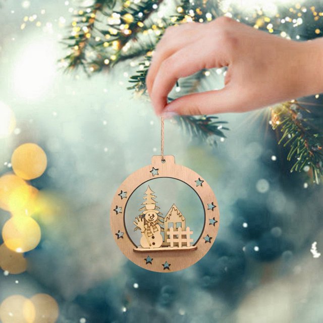 2024 Christmas Ornament Decorating Curtain Rod Christmas Decoration