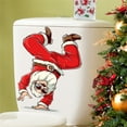 2024 Christmas Toilet Decal 1 Santa Christmas Decoration Toilet
